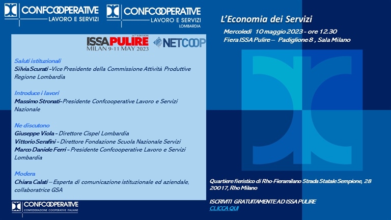 Confcooperative Lavoro e Servizi protagonista a ISSA Pulire